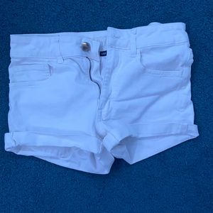 American Eagle White Jean Shorts Super Super Stretch